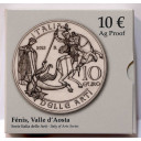 2013 - 10 euro argento ITALIA Fenis Valle d'Aosta proof